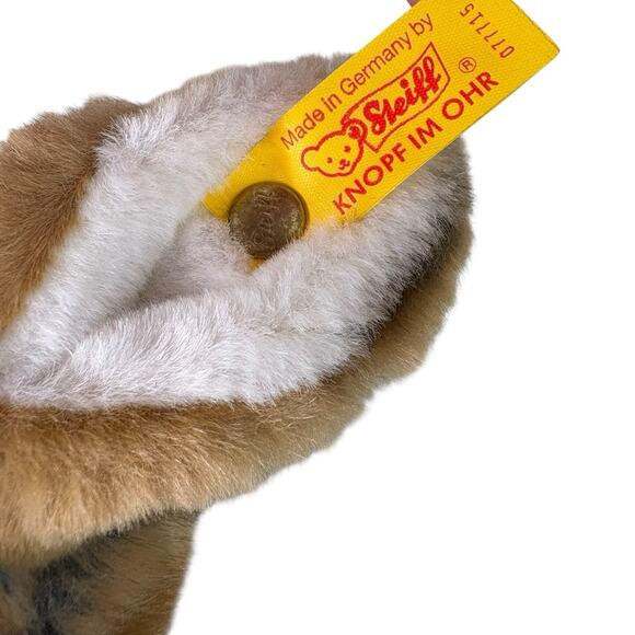 Steiff Dormili Rabbit Hare 20 Plush 077715 Mohair Look Germany Vintage Ear Tag - Picture 6 of 10